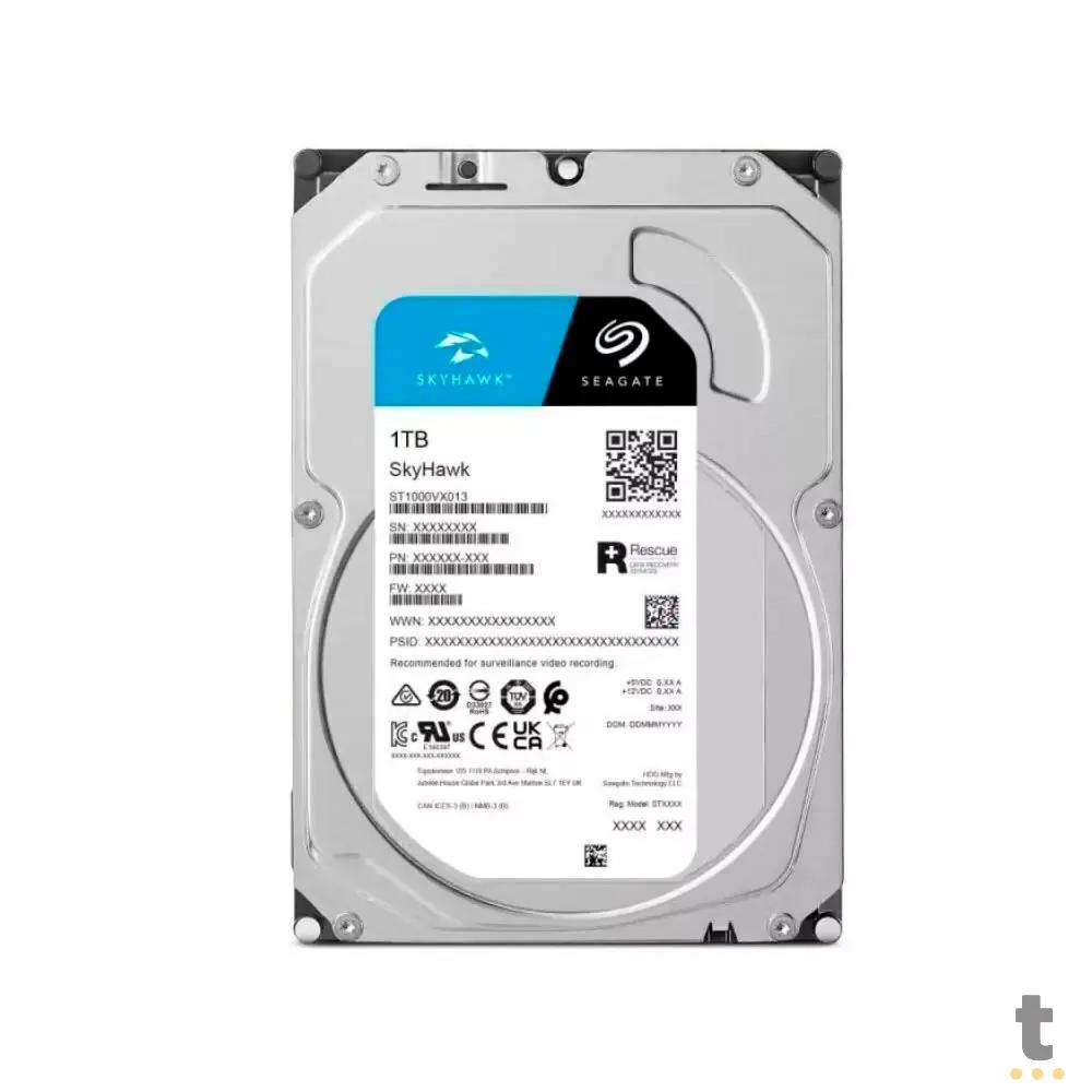 Hd Para Vigilância 1tb Seagate Skyhawk Sata 6gb/S - ST1000VX013 Truedata